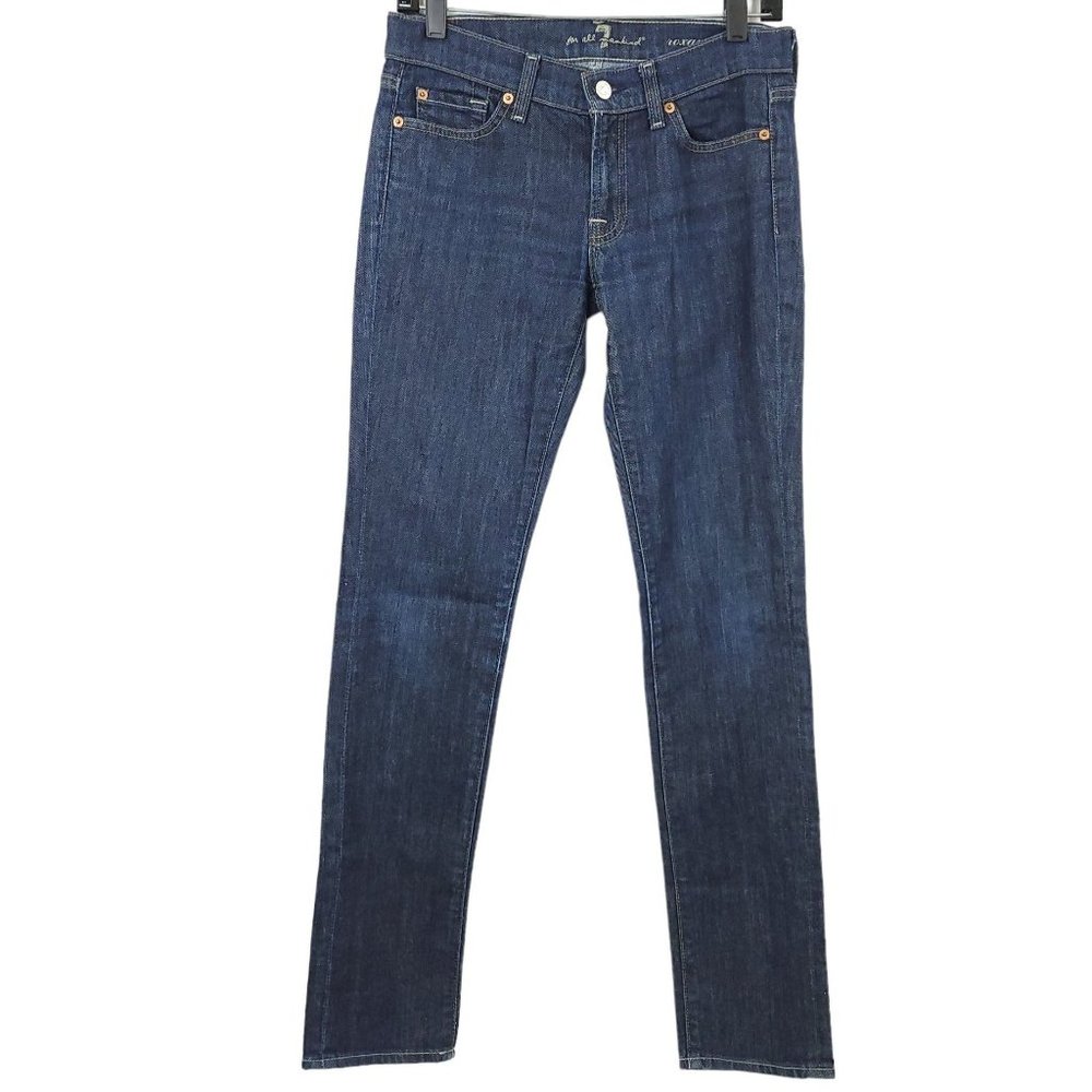 7 For All Mankind Roxanne Jeans Womens Size 27 Dark Wash